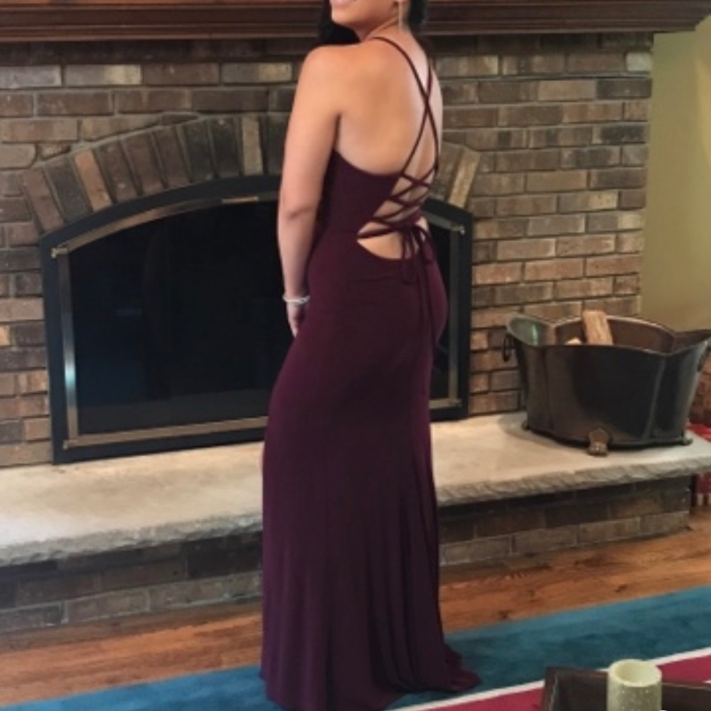 Long Purple Prom Dress